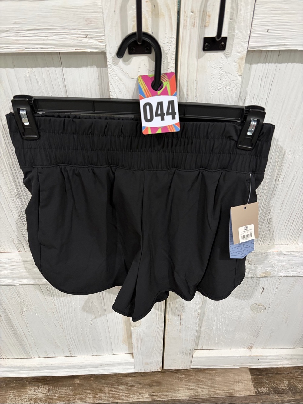 Avia Black Athletic Shorts with Elastic Waist